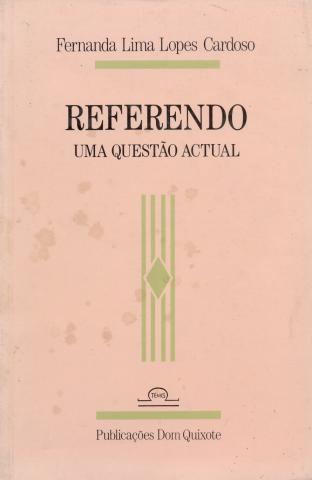 Referendo. Uma questão actual