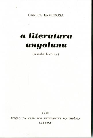 Literatura Angolana (A)