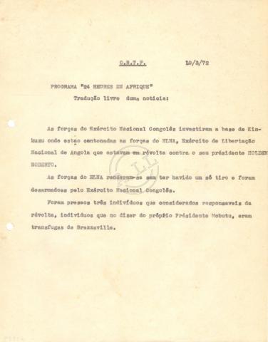 Transcrição da tradução da «ORTF – 24 heures en Afrique»