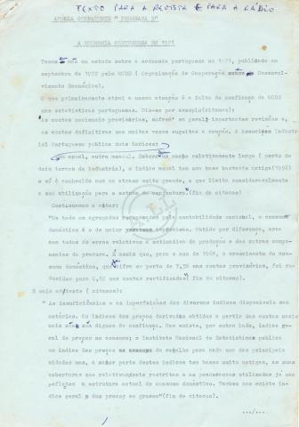 Angola Combatente - Programa B «A economia portuguesa em 1971»