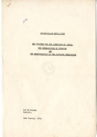 Dar-es-Salaam Declaration