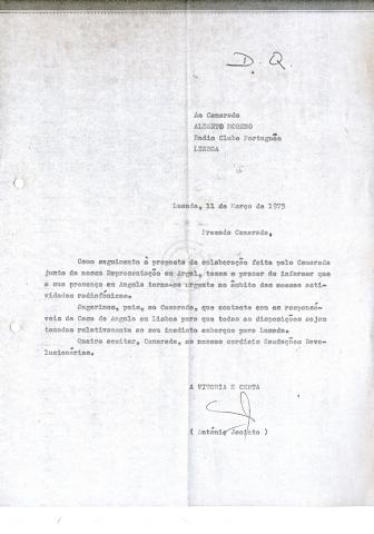 Carta de António Jacinto a Alberto Moreno