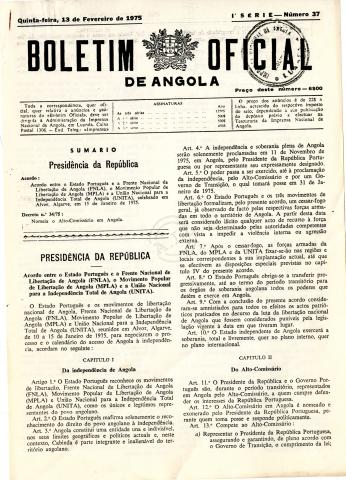 Boletim Oficial de Angola I Série – N.º 37