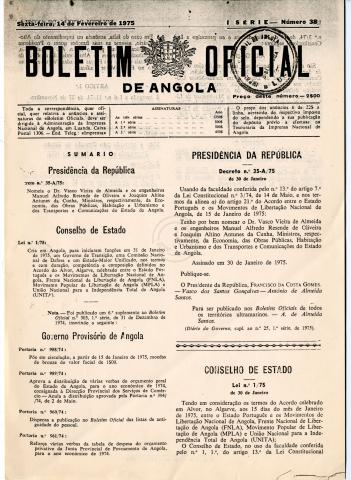 Boletim Oficial de Angola I Série – N.º 3