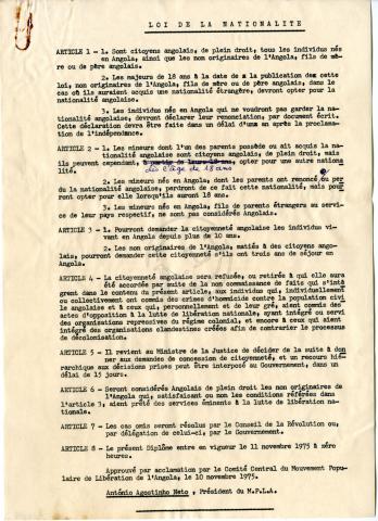 Loi de la Nationalité