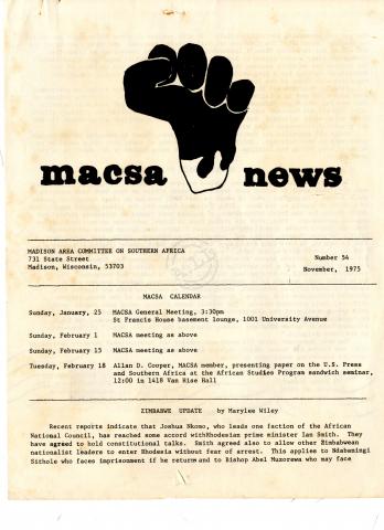 Carta do MACSA News, aos leitores