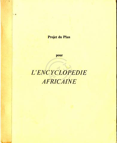 Projet du plan pour l’Encyclopédie Africaine