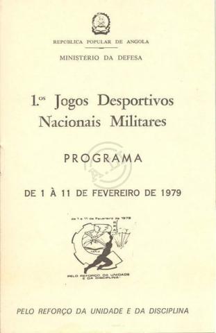 Programa dos 1ºs Jogos Desportivos Nacionais Militares