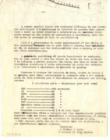 Carta-circular do Comando da 3ª Região