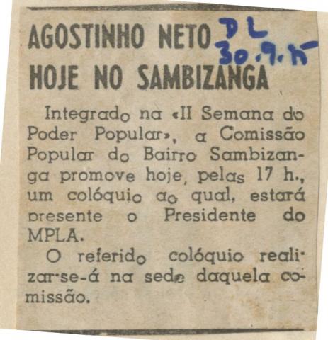 Agostinho Neto no Sambizanga