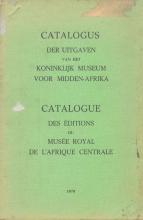 Catalogue des Éditions du Musée Royal de l'Afrique Centrale