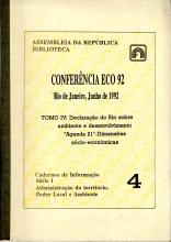 Conferência Eco 92 (Rio de Janeiro). Declaração do Rio (Tomo IV)