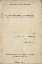 La transformación y consolidación de la Economia en Angola, 1939-1974