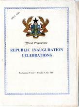 Official Programme - Republic Inauguration Celebrations