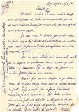 Carta de Zezinho a «Querido Papi» (Lúcio Lara)