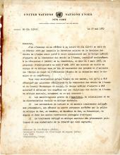 Carta de Henri Mazaud (Comission des droits de l’homme – ONU) ao MPLA