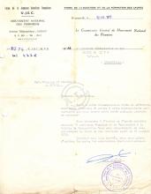 Carta de Jean-Pierre Ngombe (UJSC) a Lúcio Lara