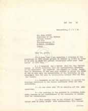 Carta (197/DEC/72) de Lúcio Lara a Stig Abelin (SIDA)