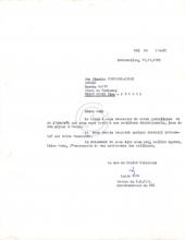 Carta de Lúcio Lara a Ginette F.-Eboué (UNESCO)