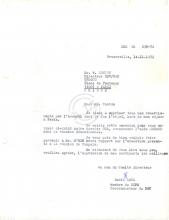 Carta de Lúcio Lara a W. Conton (EDV/EAE - UNESCO)