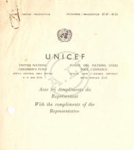 Carta de Francklin Rakotoarivony (UNICEF) a Dr. Poaty