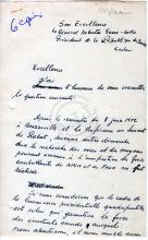 Rascunho da carta de Agostinho Neto a Mobutu