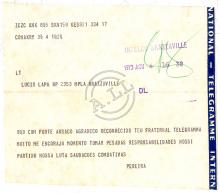 Telegrama de Aristides Pereira a Lúcio Lara