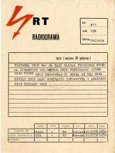 Radiograma de «Tchiako» a «Tchiweka»