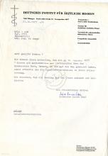 Carta do Deutsches Institute für Ärztliche Mission