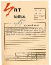 Radiograma de Miranda a «Tchiweka», nº 428