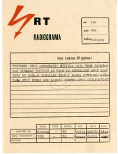 Radiograma de Miranda a «Tchiweka», nº 434
