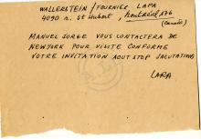 Telegrama de Lúcio Lara a Wallerstein/Fournier