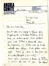 Carta de Paul Staal (Angola Comite) a Lúcio Lara
