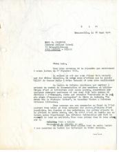 Carta do CEA-Brazzaville a Hans U. Stauffer, do Zentrum Amílcar Cabral