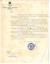Carta da embaixada da Rep. Soc. da Roménia a Lúcio Lara