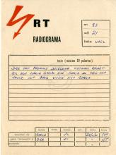 Radiograma de «Chela» ao DRE (MPLA)