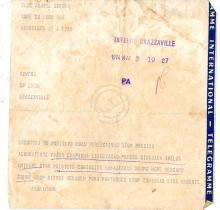 Telegrama de Agostinho Neto a «Tchiweka»