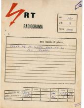Radiograma de «Kilamba» à CPRFN