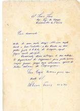 Carta de Albino Favia a Lúcio Lara