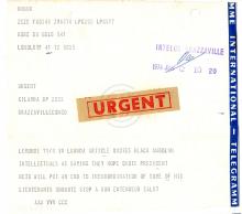 Telegrama «urgent» ao MPLA