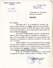 Carta de Enrico Dodi (Liberazione e Sviluppo) ao MPLA