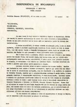 Discurso na tarde do dia da Proclamação da Independência de Moçambique