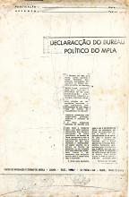 “Declaração do Bureau Político do MPLA”