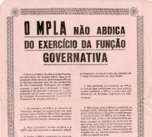 “O MPLA não abdica do exercício da função governativa”