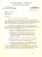 Carta de W. A. Hunton a Mário de Andrade