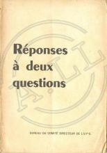 Réponses à deux questions