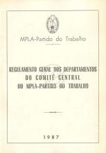 Regulamento geral dos departamentos do CC do MPLA-PT