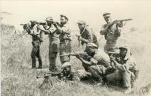 «Base das Pacaças» (MPLA) - Guerrilheiros do primeiro grupo na base