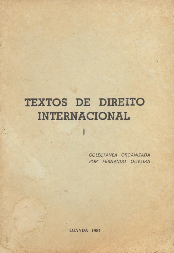 Textos de Direito Internacional - I