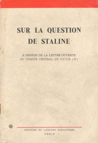 Sur la question de Staline
